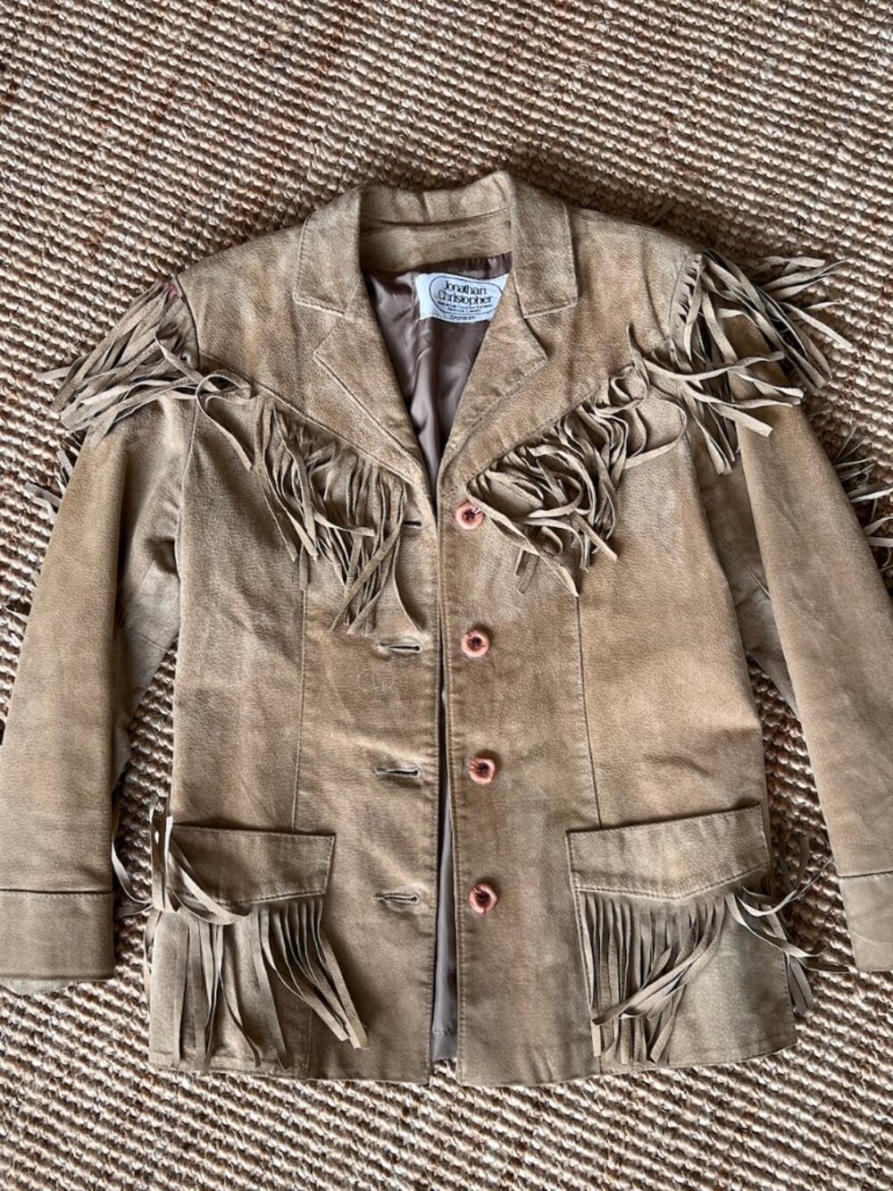 Vintage Suede Fringe Jacket
